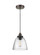 Baskin One Light Pendant in Painted Aged Brass / Dark Weathered Zinc (454|P1349PAGB/DWZ)
