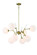 Polares Eight Light Chandelier in Honey Gold (42|P1488-248)