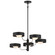 Lift Off Five Light Chandelier in Coal And Polished Nickel (42|P1565-729)