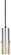 Larry One Light Mini Pendant in Satin Aluminum (42|P9451-2-614)