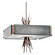 Ironwood Four Light Chandelier in Flat Bronze (404|CHB0032-0D-FB-SG-001-E2)