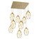 Ellisse Nine Light Pendant in Gilded Brass (404|CHB0035-09-GB-OA-C01-E2)