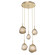 Gem LED Pendant in Gilded Brass (404|CHB0039-05-GB-B-C01-L3)