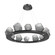 Gem LED Chandelier in Matte Black (404|CHB0039-0C-MB-S-CA1-L1)