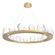 Gem LED Chandelier in Gilded Brass (404|CHB0039-0D-GB-C-CA1-L1)