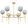 Gem LED Chandelier in Gilded Brass (404|CHB0039-39-GB-S-001-L3)