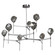 Gem LED Chandelier in Matte Black (404|CHB0039-55-MB-B-001-L1)