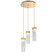 Parallel LED Pendant in Gilded Brass (404|CHB0042-03-GB-CG-C01-L1)