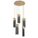 Parallel LED Pendant in Gilded Brass (404|CHB0042-05-GB-SG-C01-L3)