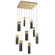Parallel LED Pendant in Gilded Brass (404|CHB0042-09-GB-SG-C01-L3)