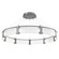 Parallel LED Chandelier in Gunmetal (404|CHB0042-60-GM-CR-CA1-L1)
