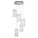 Textured Glass Five Light Pendant in Flat Bronze (404|CHB0044-05-FB-FR-C01-E2)