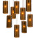 Textured Glass Nine Light Pendant in Gunmetal (404|CHB0044-09-GM-FR-C01-E2)