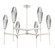Aalto LED Chandelier in Beige Silver (404|CHB0049-37-BS-RS-001-L1)