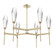 Aalto LED Chandelier in Gilded Brass (404|CHB0049-37-GB-RC-001-L1)