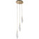 Rock Crystal LED Pendant in Flat Bronze (404|CHB0050-03-FB-CC-C01-L1)