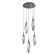 Rock Crystal LED Pendant in Matte Black (404|CHB0050-05-MB-CS-C01-L1)