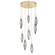 Rock Crystal LED Pendant in Gilded Brass (404|CHB0050-08-GB-CS-C01-L1)