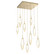 Rock Crystal LED Pendant in Gilded Brass (404|CHB0050-09-GB-CA-C01-L3)