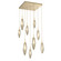 Rock Crystal LED Pendant in Gilded Brass (404|CHB0050-09-GB-CB-C01-L1)