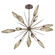 Rock Crystal LED Starburst in Flat Bronze (404|CHB0050-0B-FB-CB-001-L1)