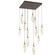 Rock Crystal LED Pendant in Flat Bronze (404|CHB0050-12-FB-CA-C01-L3)