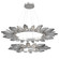 Rock Crystal LED Chandelier in Beige Silver (404|CHB0050-2T-BS-CS-CA1-L1)