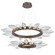 Rock Crystal LED Lantern in Flat Bronze (404|CHB0050-2T-FB-CC-CA1-L3)