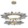 Rock Crystal LED Chandelier in Gilded Brass (404|CHB0050-2T-GB-CS-CA1-L3)