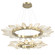 Rock Crystal LED Chandelier in Heritage Brass (404|CHB0050-2T-HB-CA-CA1-L1)