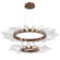 Rock Crystal LED Chandelier in Oil Rubbed Bronze (404|CHB0050-2T-RB-CC-CA1-L3)
