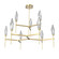 Rock Crystal LED Chandelier in Gilded Brass (404|CHB0050-54-GB-CS-001-L1)