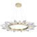 Rock Crystal LED Chandelier in Gilded Brass (404|CHB0050-56-GB-CC-CA1-L1)