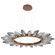 Rock Crystal LED Chandelier in Oil Rubbed Bronze (404|CHB0050-56-RB-CS-CA1-L3)