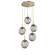 Aster Five Light Pendant in Gilded Brass (404|CHB0062-05-GB-S-C01-E2)