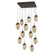 Meteo 12 Light Pendant in Flat Bronze (404|CHB0063-12-FB-B-C01-E2)