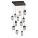 Meteo 12 Light Pendant in Flat Bronze (404|CHB0063-12-FB-S-C01-E2)