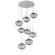 Nebula Eight Light Pendant in Beige Silver (404|CHB0064-08-BS-S-C01-E2)