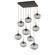 Nebula Nine Light Pendant in Flat Bronze (404|CHB0064-09-FB-S-C01-E2)