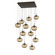 Nebula 12 Light Pendant in Flat Bronze (404|CHB0064-12-FB-B-C01-E2)