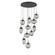 Cosmos 11 Light Pendant in Matte Black (404|CHB0065-11-MB-S-C01-E2)