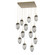 Meteo LED Pendant in Gilded Brass (404|CHB0067-12-GB-GS-C01-L3)