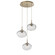 Nebula LED Pendant in Gilded Brass (404|CHB0068-03-GB-FC-C01-L3)