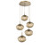 Nebula LED Pendant in Gilded Brass (404|CHB0068-05-GB-ZB-C01-L3)