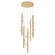 Stella LED Pendant in Gilded Brass (404|CHB0070-05-GB-CZ-CA1-L3)