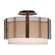 Downtown Mesh Two Light Semi-Flush Mount in Flat Bronze (404|CLB0020-14-FB-SH-E2)