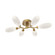 Fiori LED Flush Mount in Gilded Brass (404|CLB0071-01-GB-WL-L3)