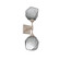 Gem LED Wall Sconce in Beige Silver (404|IDB0039-02-BS-S-L1)