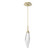 Rock Crystal LED Pendant in Gilded Brass (404|LAB0050-15-GB-CC-C01-L3)