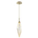 Rock Crystal LED Pendant in Gilded Brass (404|LAB0050-19-GB-CA-C01-L1)